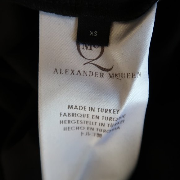 McQ Alexander McQueen Metallic Swallow Print Dress - Picture 11 of 13